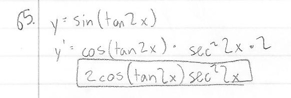 Find The Derivative Of The Function Y Sin Tan 2x Homework Help And Answers Slader