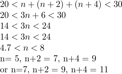 Solve Find All Sets Of Three Consecutive Odd Integers Whose Quizlet