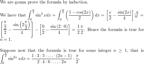 Prove That For Even Powers Of Sine P 2 0 Sin 2 Nx Dx 1 3 5 2n 1 2 4 6 2n P 2 Homework Help And Answers Slader