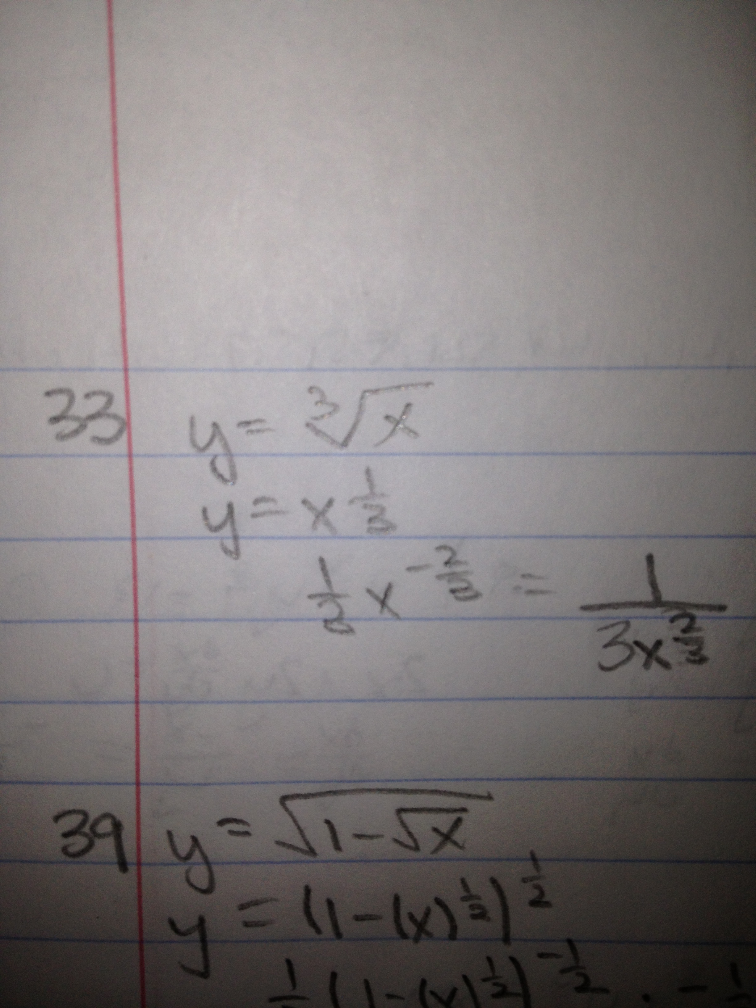 The Derivative Of Y X Is 1 3x Justify Your Answer Homework Help And Answers Slader