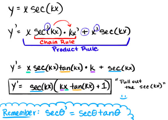 find-the-derivative-of-the-function-y-x-sec-kx-quizlet