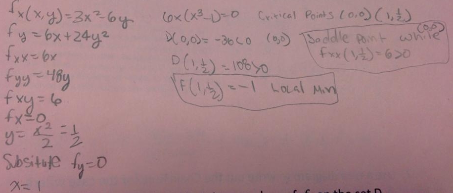 Find The Local Maximum And Minimum Values And Saddle Points Of The Function If You Have Three Dimensional Graphing Software Graph The Function With A Domain And Viewpoint That Reveal All The Important