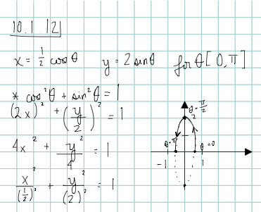 A Eliminate The Parameter To Find A Cartesian Equation Of The Curve B Sketch The Curve And Indicate With An Arrow The Direction In Which The Curve Is Traced As The Parameter