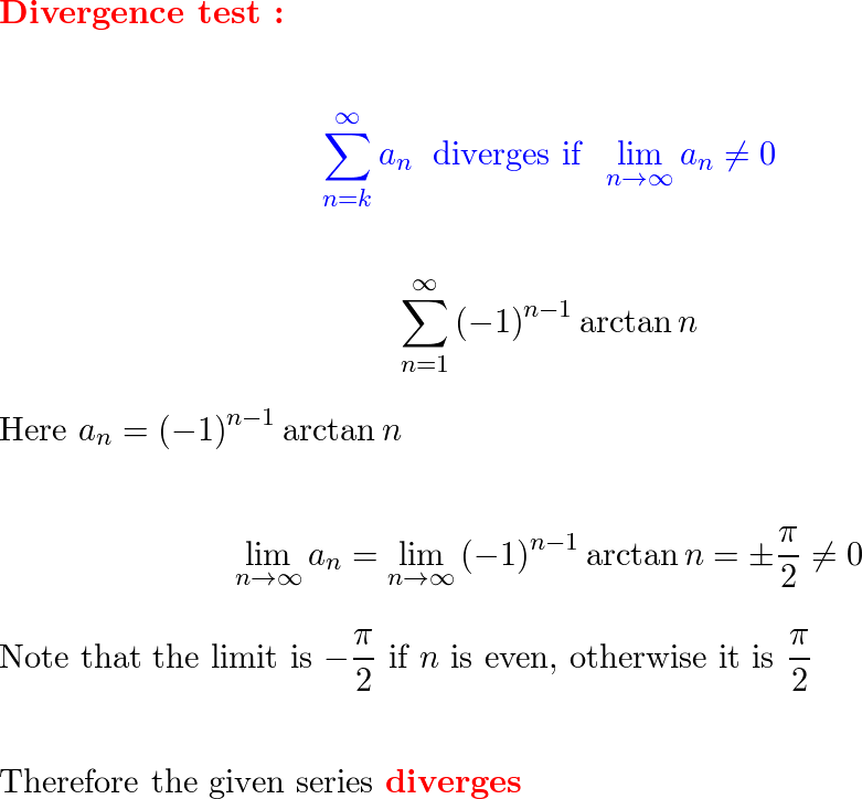 Test the series for convergence or divergence. n 1 1 n Quizlet