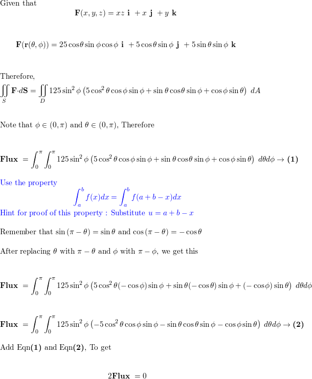 F X Y Z Xzi Xj Yk S Is The Hemisphere X 2 Y 2 Quizlet