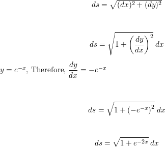 If The Infinite Curve Y E X X 0 Is Rotated About The X Axis Find The Area Of The Resulting Surface Homework Help And Answers Slader