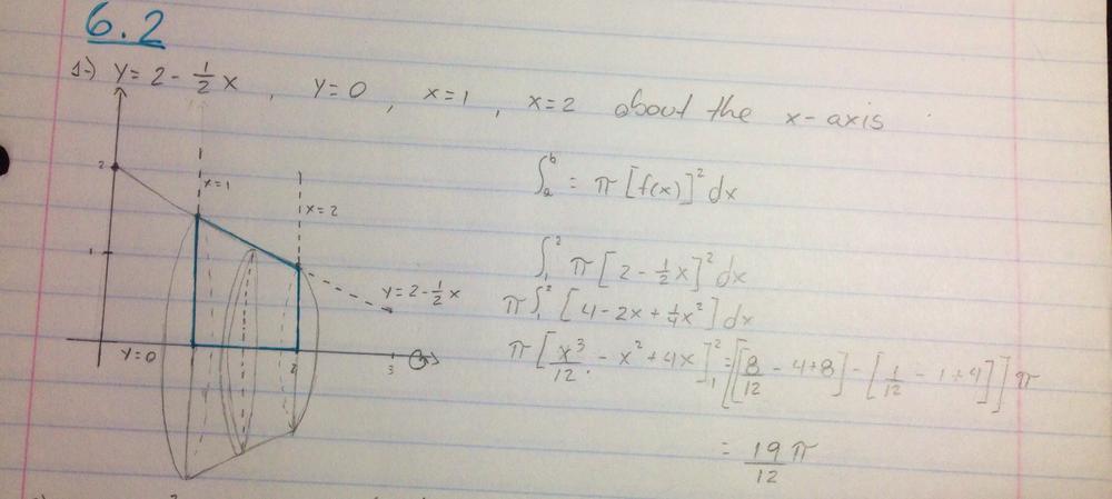 Find The Volume Of The Solid Obtained By Rotating The Region Bounded By The Given Curves About The Specified Line Sketch The Region The Solid And A Typical Disk Or Washer Y 2 1 2x