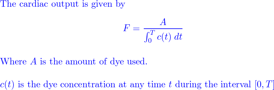 Dye Dilution