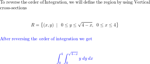 Sketch The Region Of Integration And Write An Equivalent