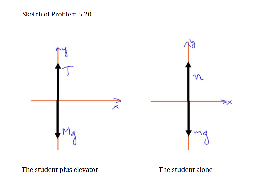 A 550 N Physics Student Stands On A Bathroom Scale In An Ele | Quizlet