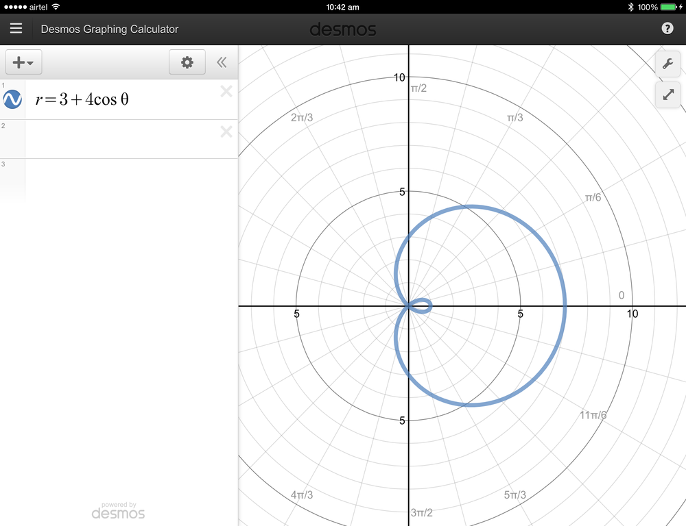 Sketch the curve in polar coordinates. r=3+4 cos $$ \theta | Quizlet