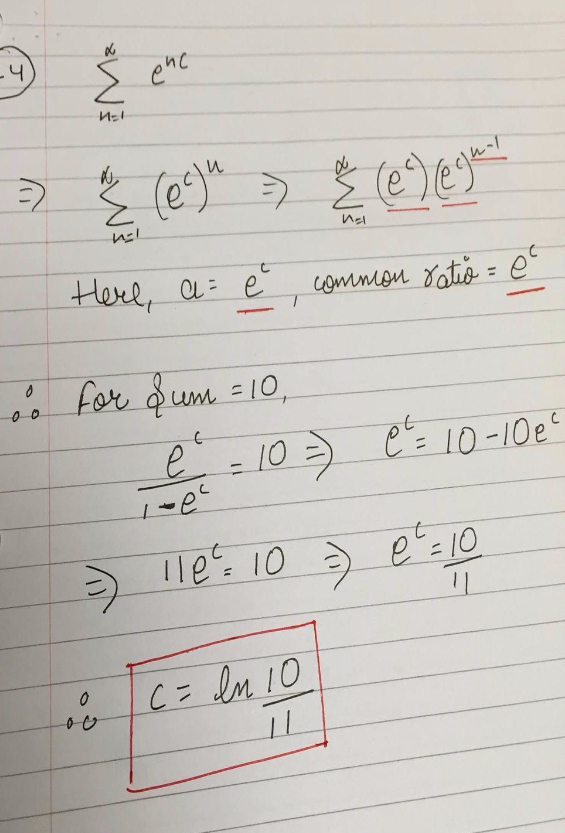 Find The Value Of C Such That N 0 E Nc 10 Homework Help And Answers Slader