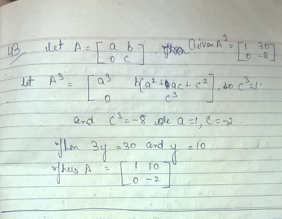 Elementary Linear Algebra - 9780470458211 - Exercise 43 | Quizlet