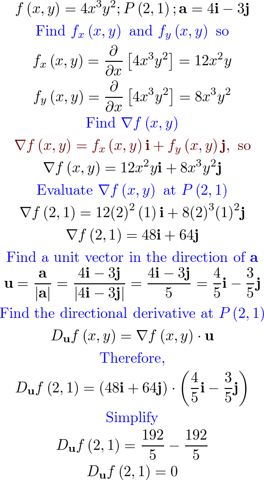 Find The Directional Derivative Of F At P In The Direction O Quizlet