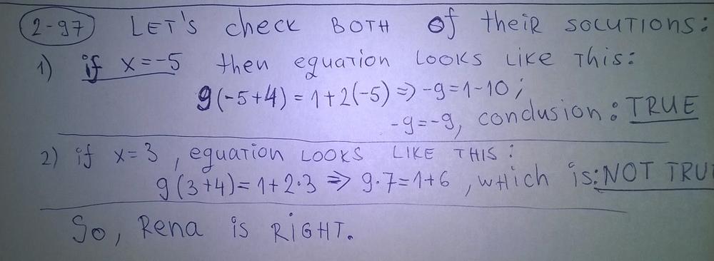 Core Connections Algebra - 9781603281010 - Exercise 97 | Quizlet