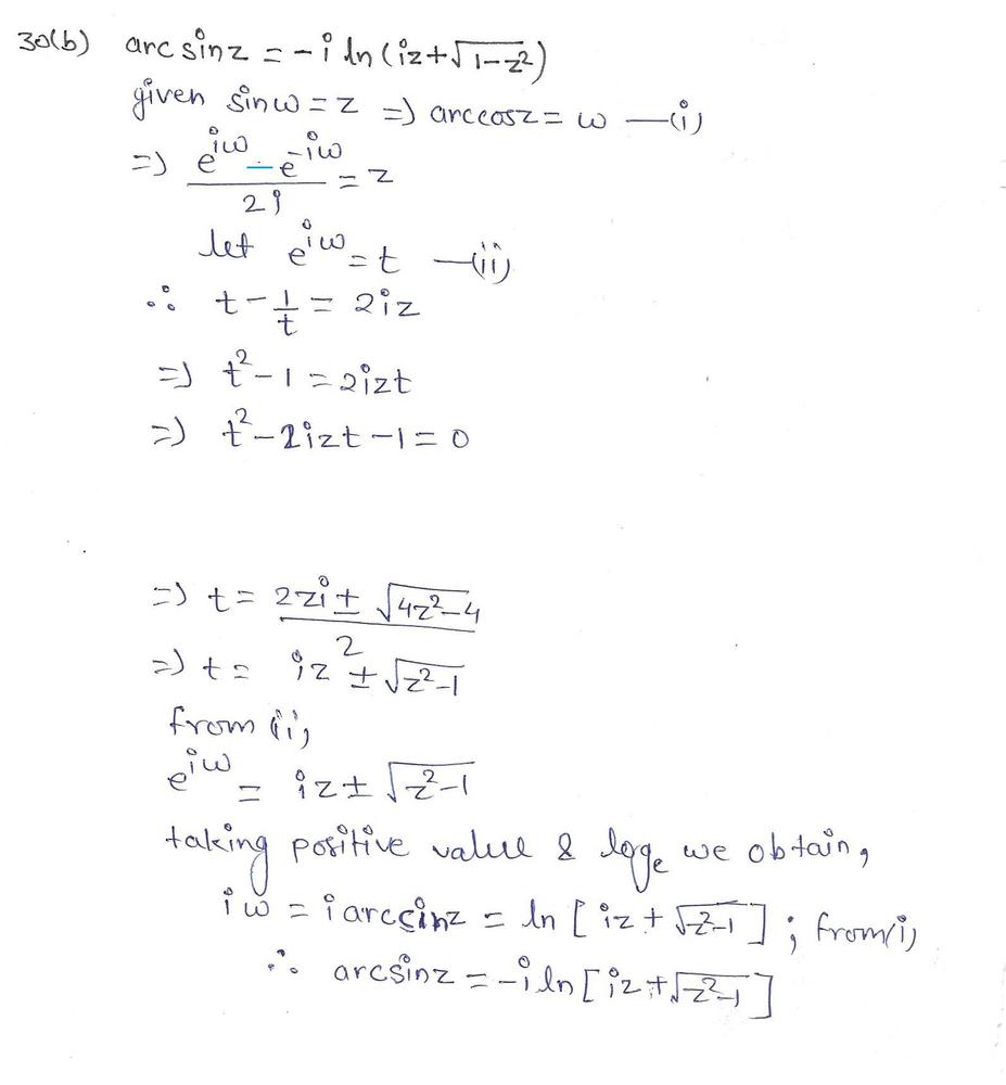 By Definition The Inverse Sine W Arcsin Z Is The Relation Such That Sin W Z The Inverse Cosine W Arccos Z Is The Relation Such That Cos W Z The Inverse Tangent Inverse Cotangent Inverse