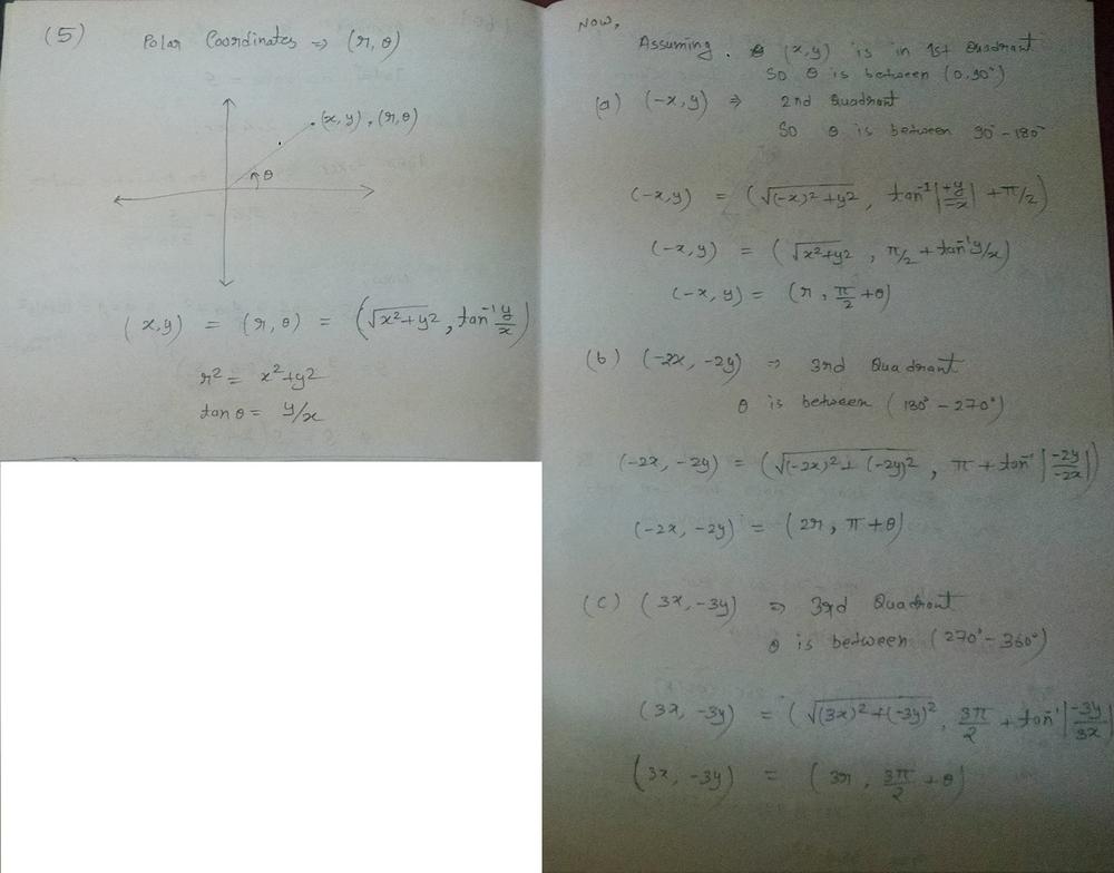 Let The Polar Coordinates Of The Point X Y Be R Math Theta Math Determine The Polar Coordinates For The Points A X Y B 2x 2y And C 3x 3y Homework Help