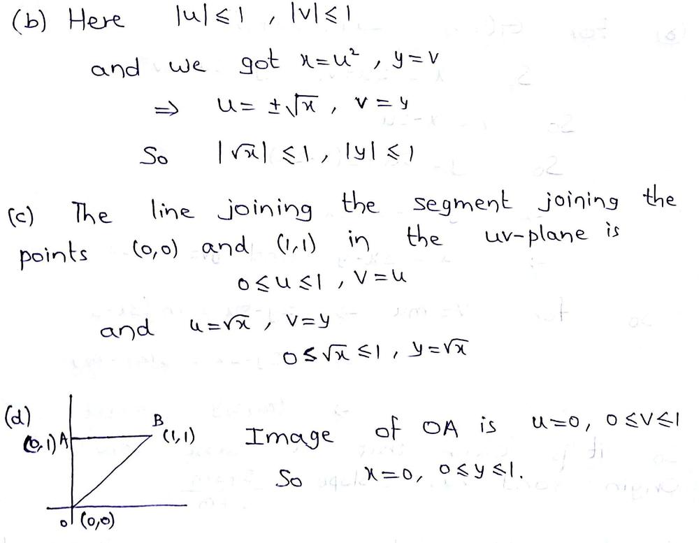 Let G U V U 2 V Is G One To One If Not Determine A Domain On Which G Is One To One Find The Image Under G Of A The U And V Axes B The