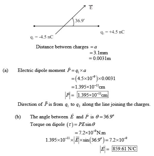 Point Charges Math Q 1 4 5 Mathrm Nc Math And Math Q 2 4 5 Mathrm Nc Math Are Separated By 3 1 Mm