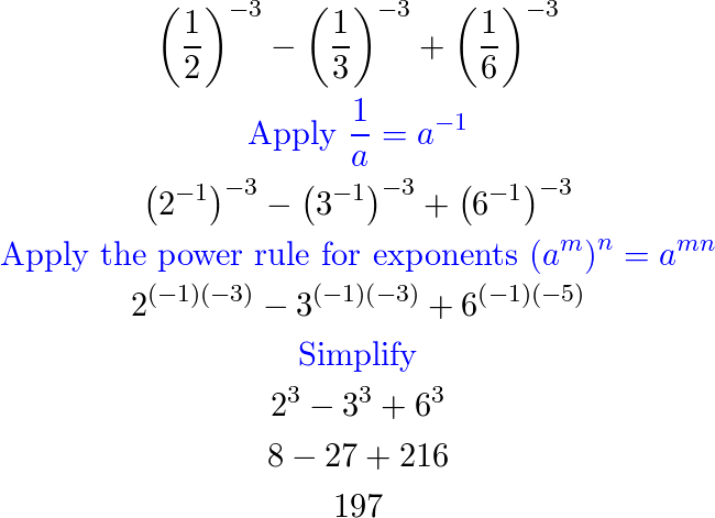 Use the properties of exponents to simplify each expression. | Quizlet