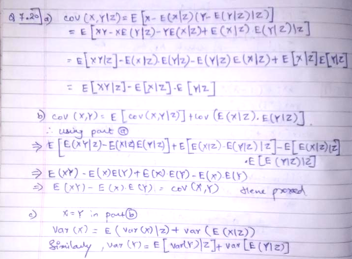 The Conditional Covariance Formula The Conditional Covariance Of X And Y Given Z Is Defined By Operatorname Cov X Y Z Equiv E X