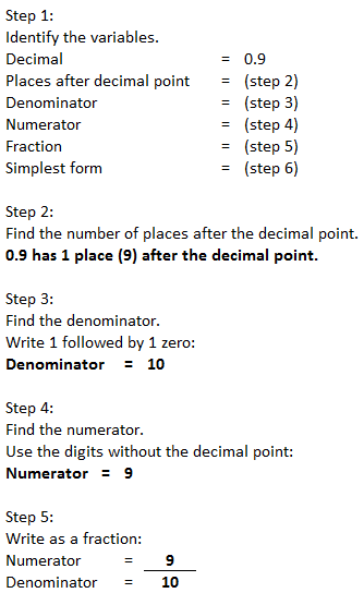 Express Each Terminating Decimal As A Quotient Of Integers If Possible Reduce To Lowest Terms 0 9 Homework Help And Answers Slader