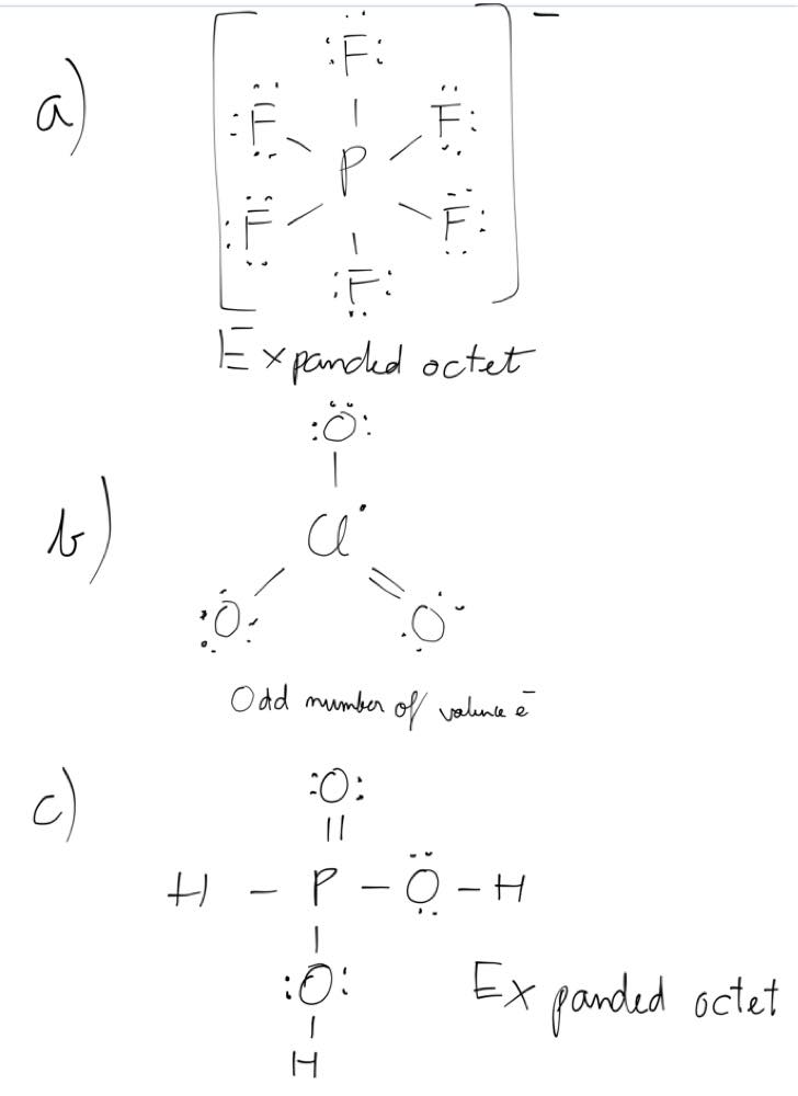 These Species Do Not Obey The Octet Rule Draw A Lewis Structure For Each And State The Type Of Octet Rule Draw A Lewis Structure For Each And State The Type Of Octet Rule