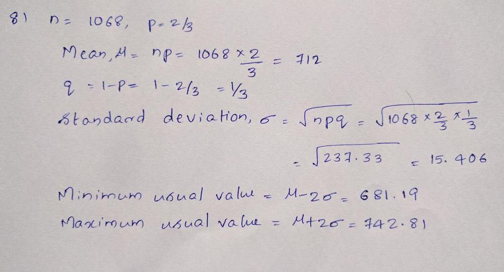 Assume That A Procedure Yields A Binomial Distribution With N Trials And The Probability Of Success For One Trial Is P Use The Given Values Of N And P To Find The