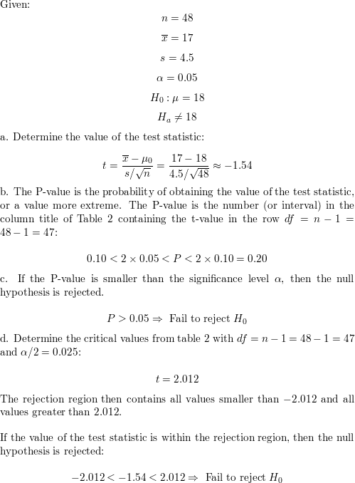 Consider The Following Hypothesis Test Begin Array L H 0 Mu 18 H Mathrm A Mu