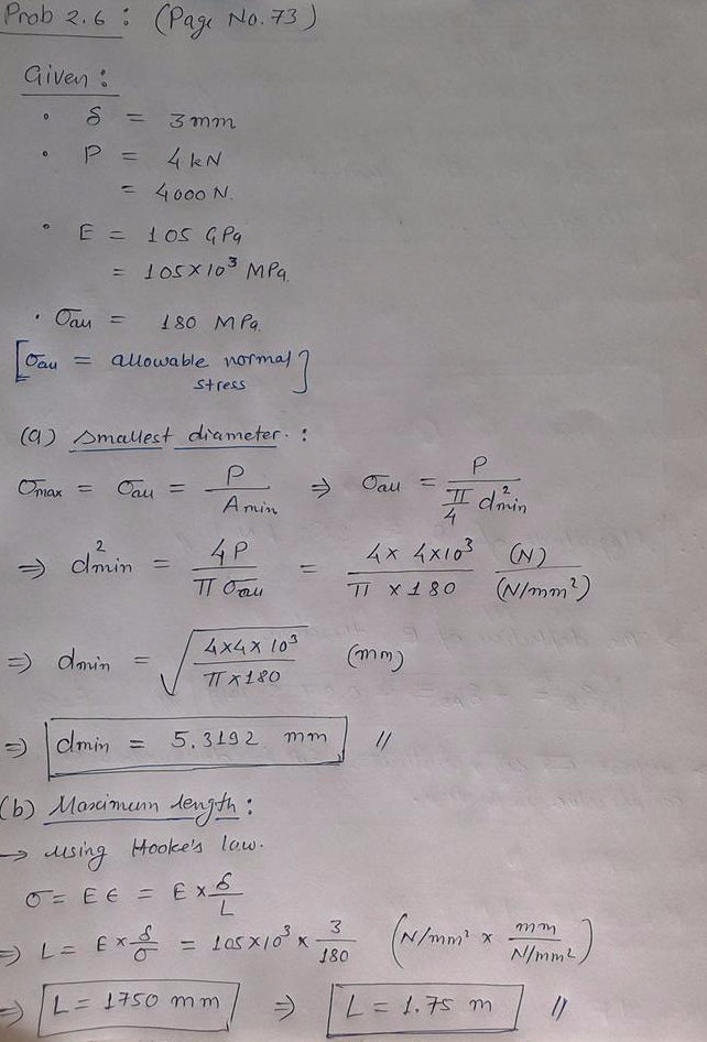 Mechanics Of Materials - 9780073398235 - Exercise 6 | Quizlet