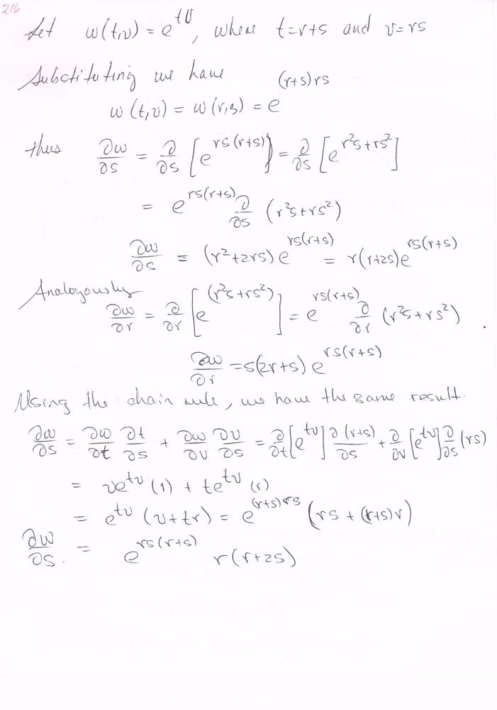 Let Math W T V E T V Math Where T R S And V Rs Find Math Frac Partial W Partial R Math And Math Frac Partial