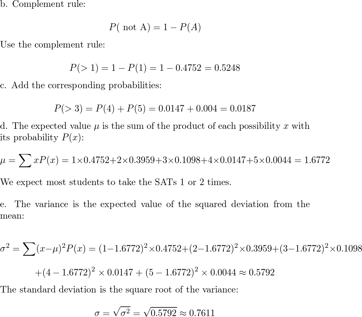 The Scholastic Aptitude Test (SAT) is given several times a year to se.docx