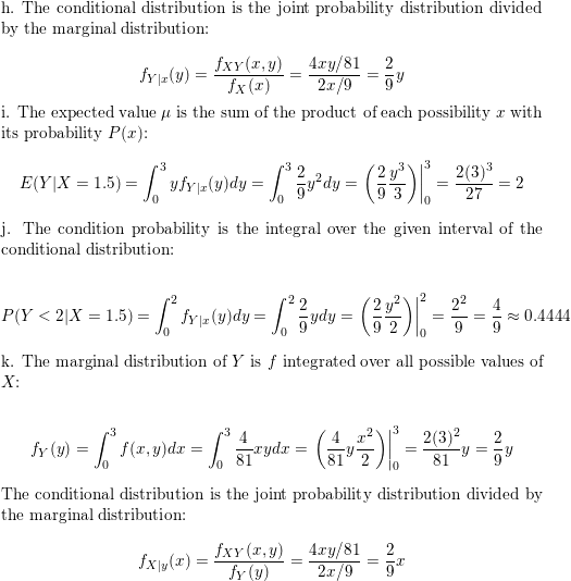 Determine The Value Of C Such That The Function F X Y Cry For 0 X 3 And 0 Y 3 Satisfies The Properties Of A Joint Probability