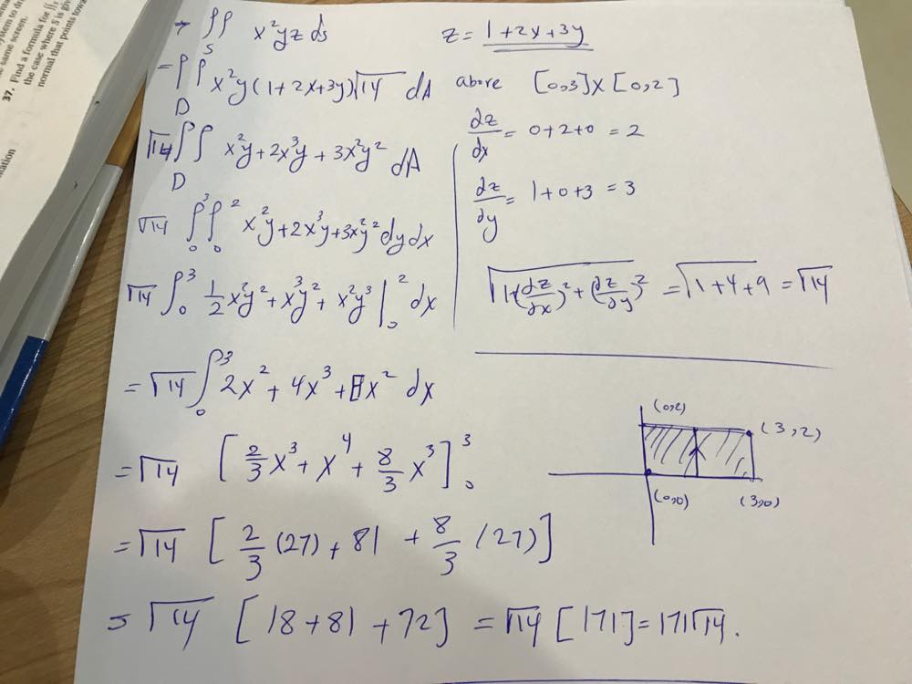 Evaluate The Surface Integral Double Integral X 2yz Ds S Is The Part Of The Plane 2x 2y Z 4 That Lies In The First Octant Homework Help And Answers Slader