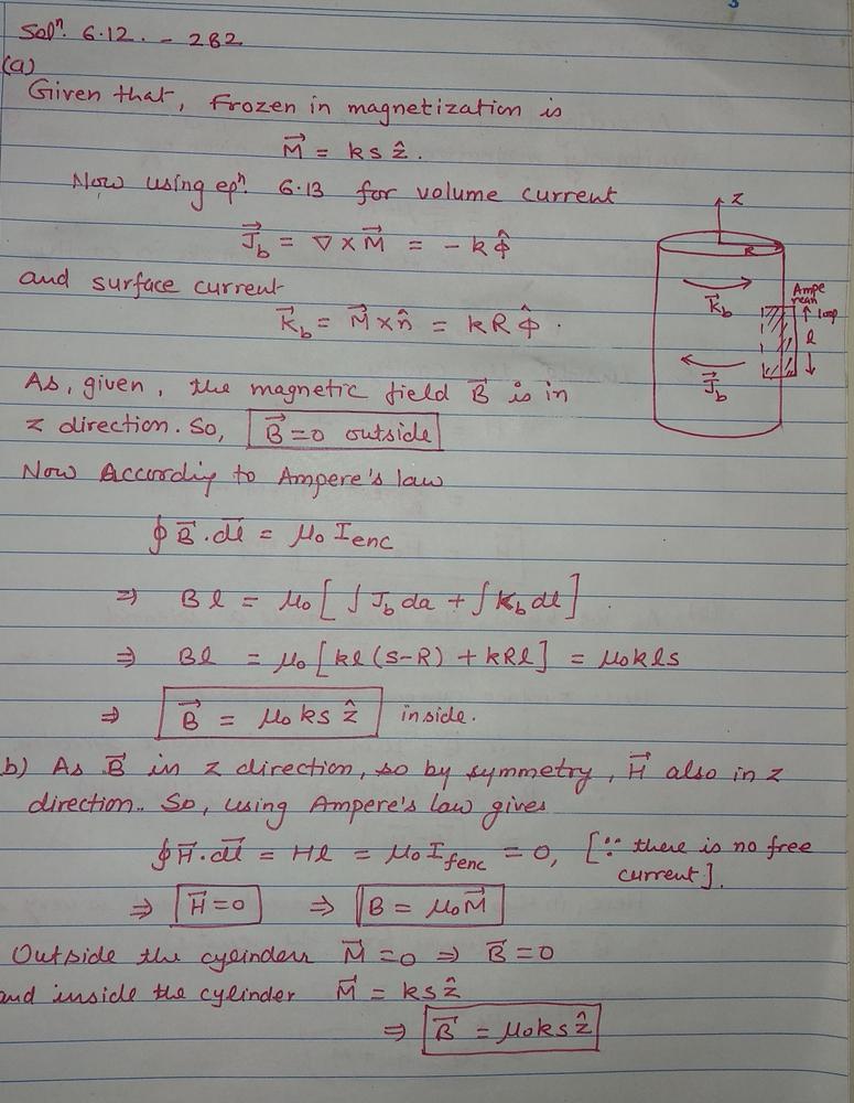 Introduction To Electrodynamics - 9780321856562 - Exercise 12 | Quizlet