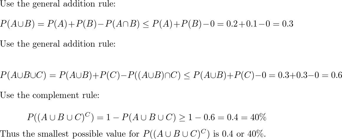 Three events A B and C are defined on a sample space S. G Quizlet