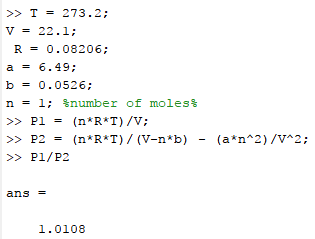 The Ideal Gas Law Provides One Way To Estimate The Pressure Exerted By A Gas In A Container The Law Is P Frac N R T V