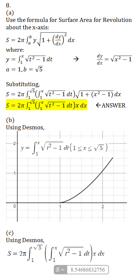 Thomas Calculus Early Transcendentals 9780321588760 Exercise 8 Quizlet