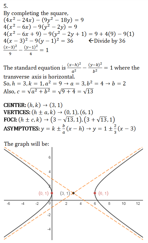 1) Sketch the parabola, and lable the focus, vertex and directrix. a) (y -  1)^2 = -12(x + 4) b) i) y^2 - 6y -2x + 1 = 0, ii) y =