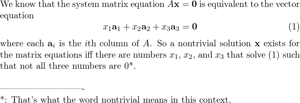 Should be solved without performing row operations. Hint W Quizlet