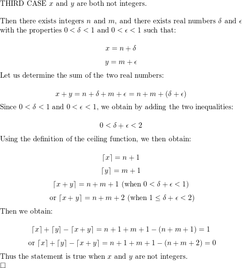 Prove Or Disprove Each Of These Statements About The Floor