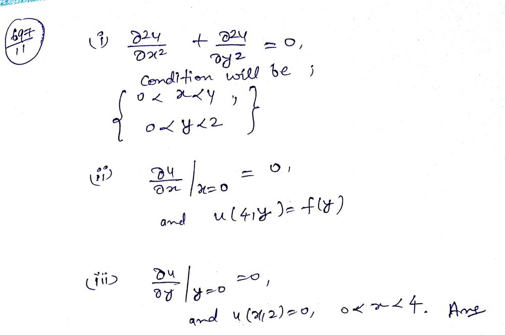 Set Up The Boundary Value Problem For The Steady State Temperature U X Y A Thin Rectangular Plate Coincides With The Region In The Xy Plane Defined By Math 0 Leq X Leq 4 0 Leq Y Leq