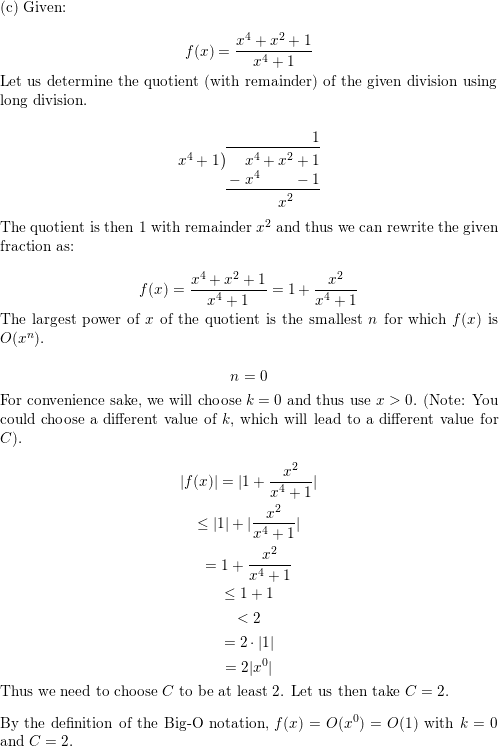 Find The Least Integer N Such That Math Mathrm F Mathrm X Mathrm Iso Left X N Right Math For Each Of These