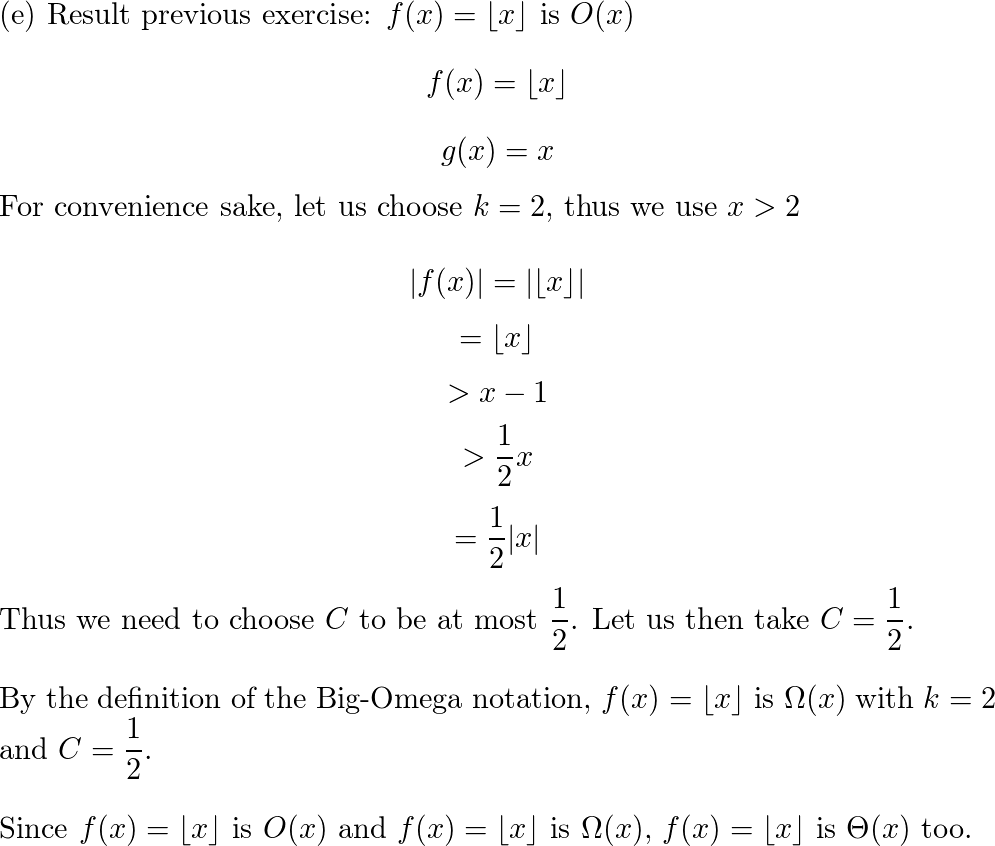 For each function determine whether that function is Omeg Quizlet