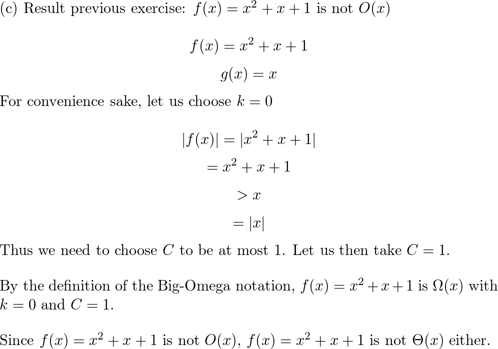 For each function determine whether that function is Omeg Quizlet