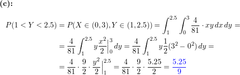 Determine The Value Of C Such That The Function F X Y Cry For 0 X 3 And 0 Y 3 Satisfies The Properties Of A Joint Probability