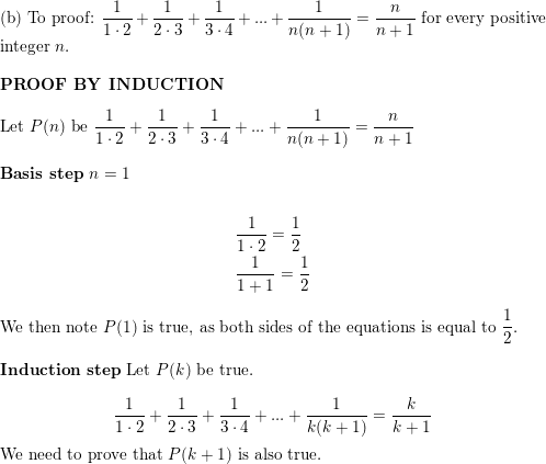 A Find A Formula For 1 1 2 1 2 3 1 N N 1 By Ex Quizlet