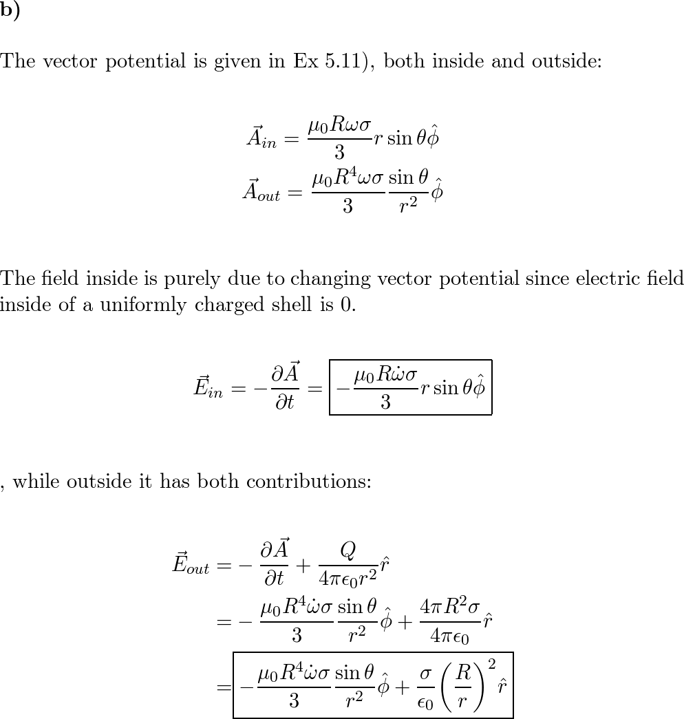 Introduction to Electrodynamics - 9781108420419 - Exercise 49 | Quizlet