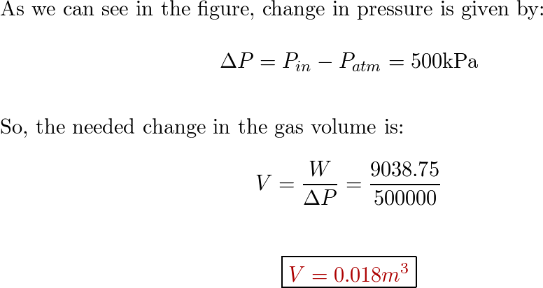 A piston containing $25.0 \mathrm{dm}^{3}$ of gas at $45^{\c