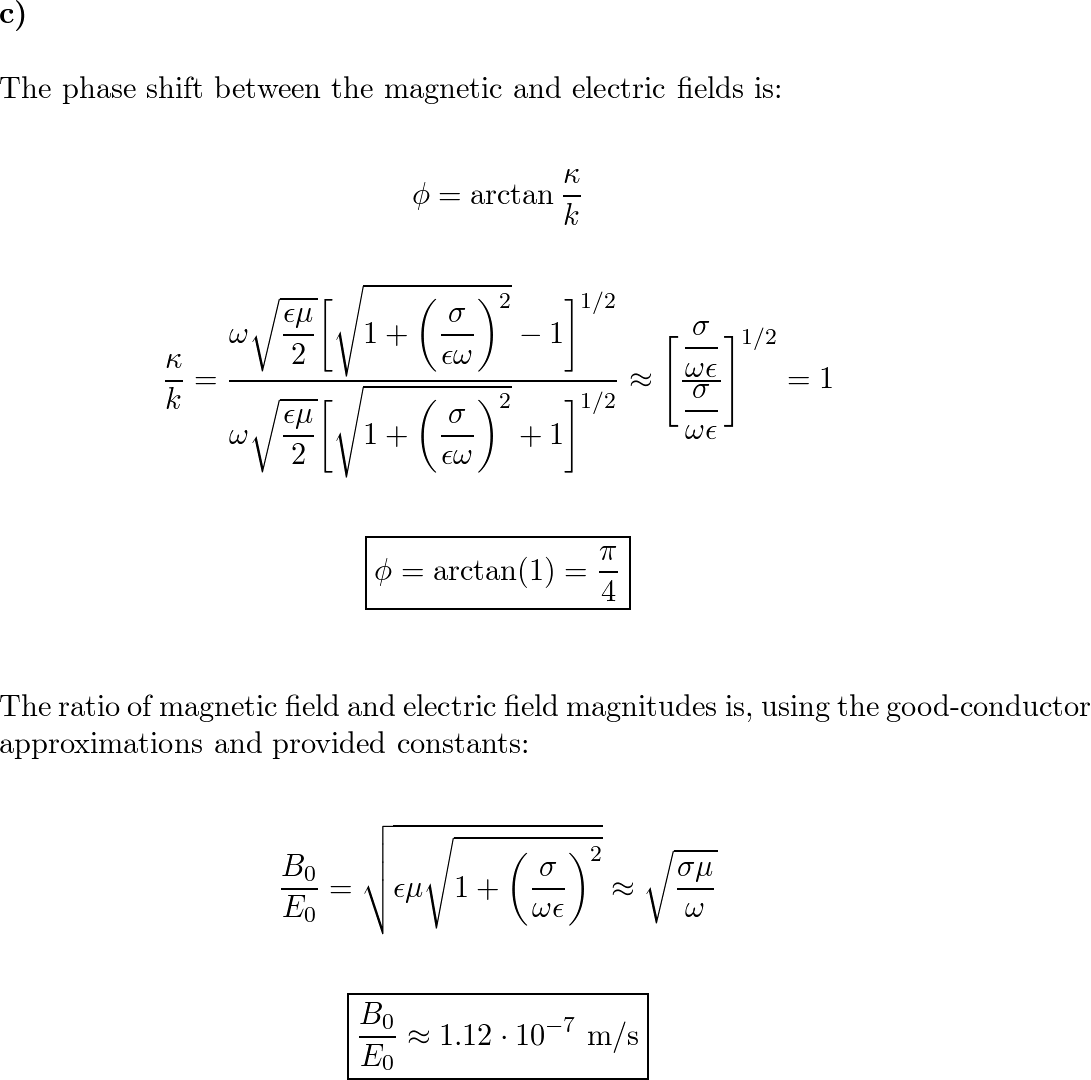 a-show-that-the-skin-depth-in-a-poor-conductor-sigma